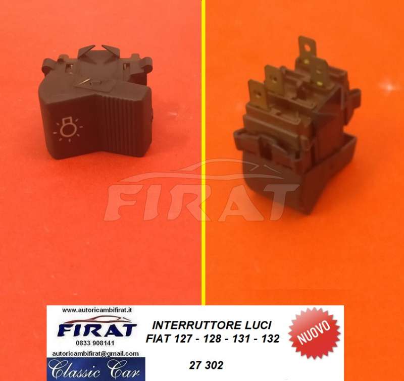 INTERRUTTORE LUCI FIAT 127 - 128 - 131 - 132 (302)